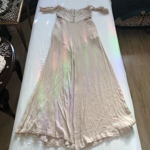 Beige bohemian Jumpsuit